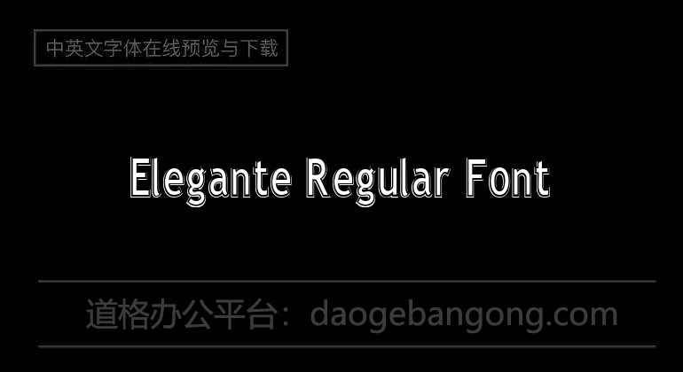 Elegante Regular Font