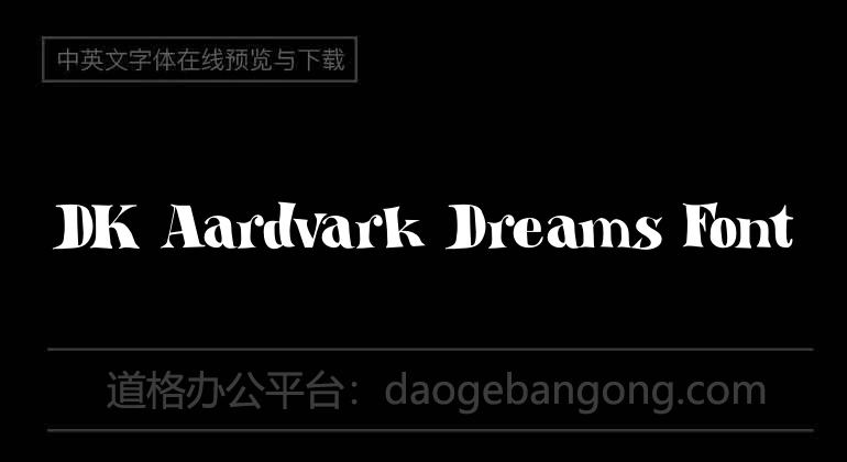 DK Aardvark Dreams Font