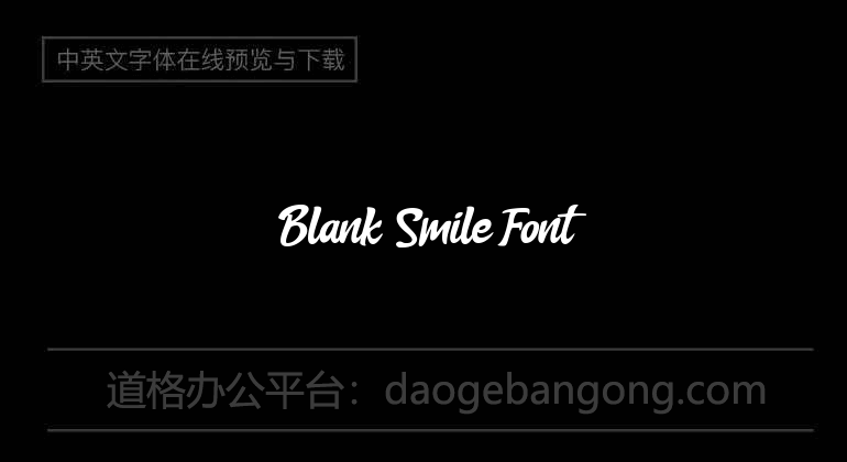 Blank Smile Font