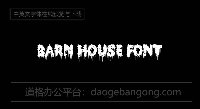 Barn House Font