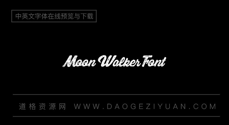 Moon Walker Font