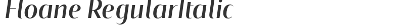 Floane RegularItalic