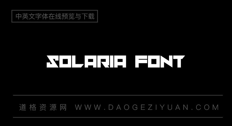 solaria Font