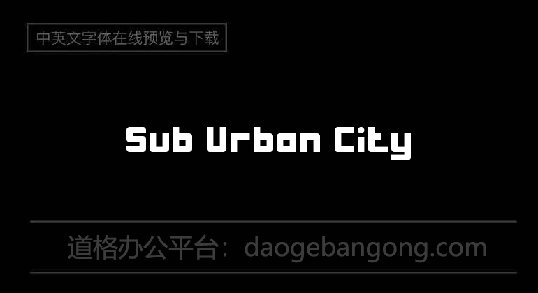 Sub Urban City