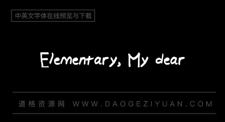Elementary, My dear