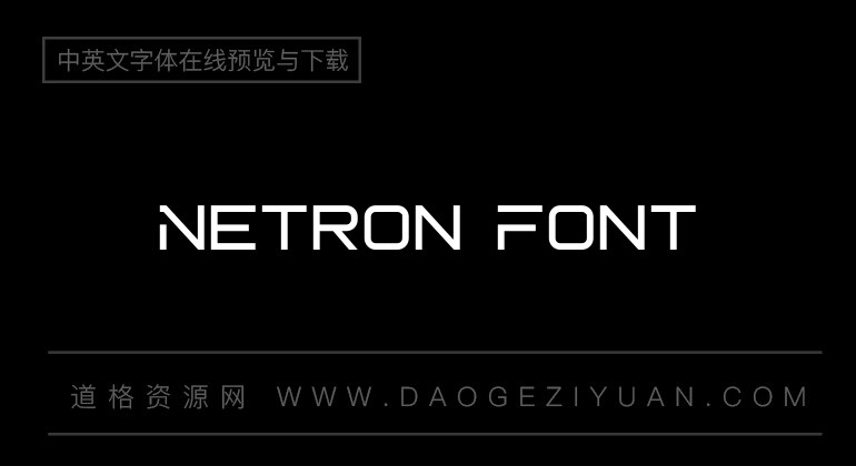 Netron Font