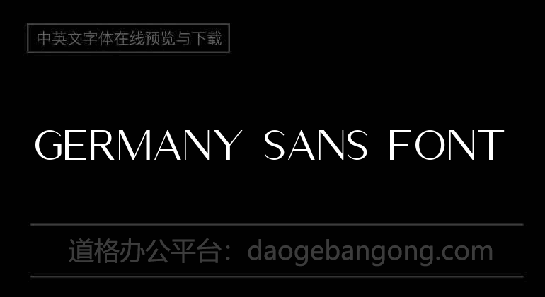 Germany Sans Font