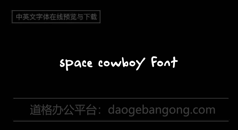 space cowboy Font