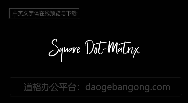 Square Dot-Matrix