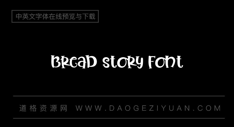 Bread Story Font
