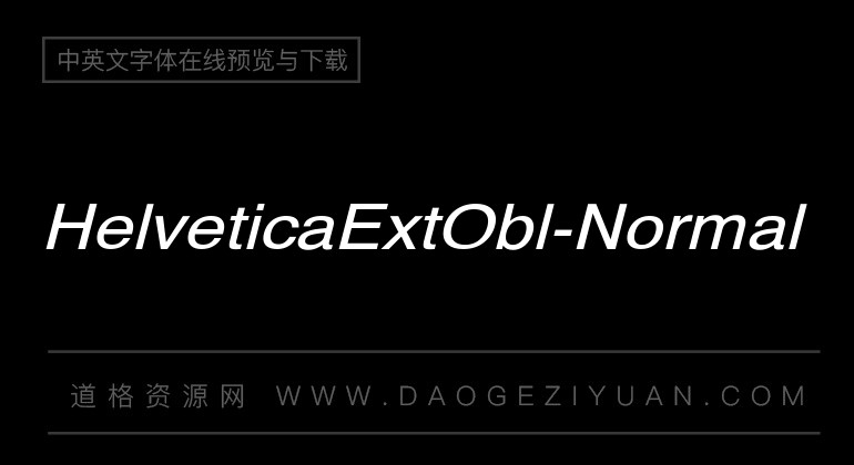 HelveticaExtObl-Normal