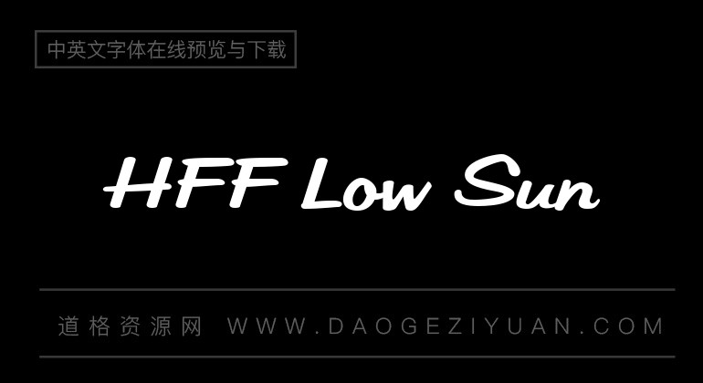 HFF Low Sun