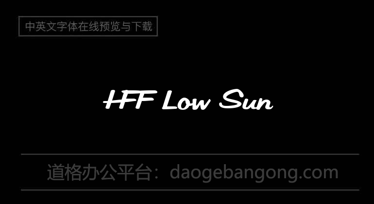 HFF Low Sun