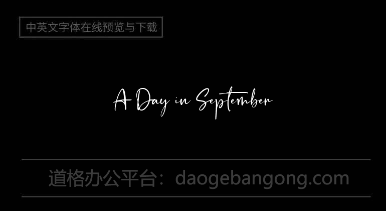 A Day in September