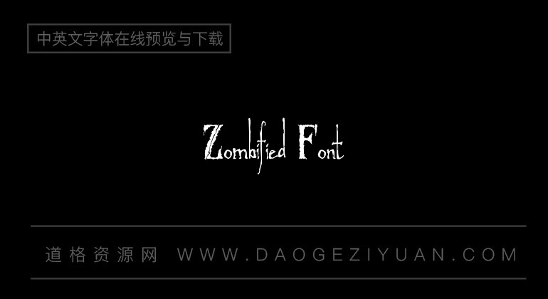 Zombified Font