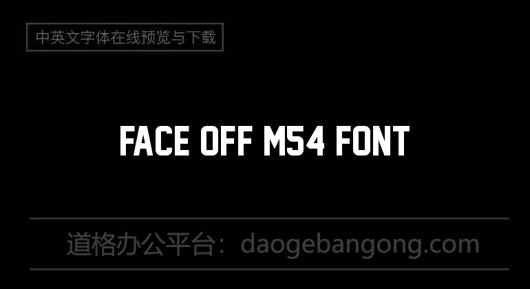 Face Off M54 Font