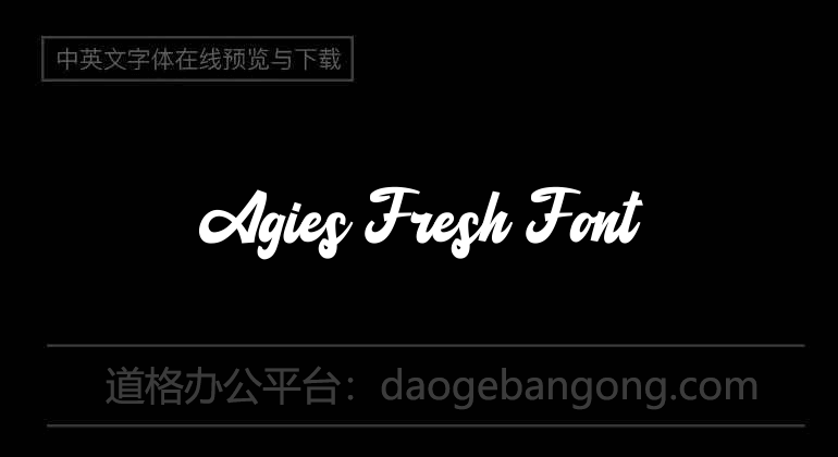 Agies Fresh Font