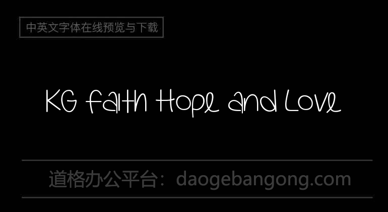KG Faith Hope and Love