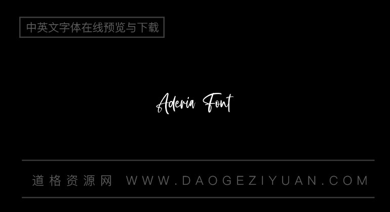 Aderia Font