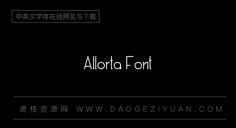 Allorta Font