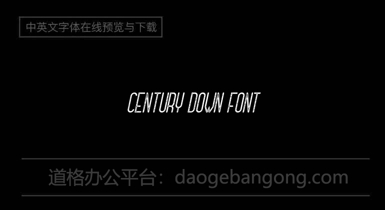 Century Down Font