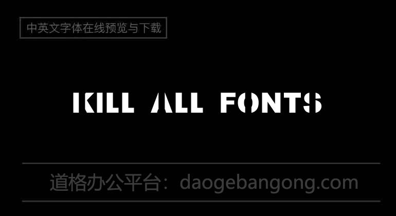 Kill All Fonts