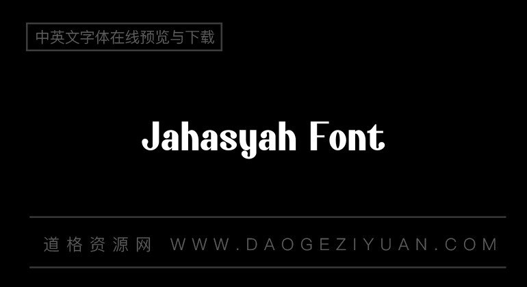 Jahasyah Font