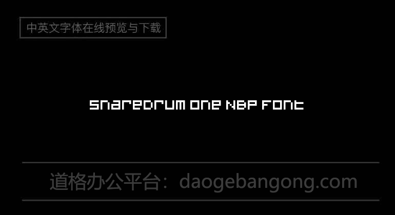 SnareDrum One NBP Font