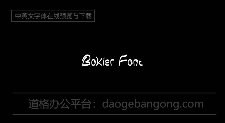 Bokier Font