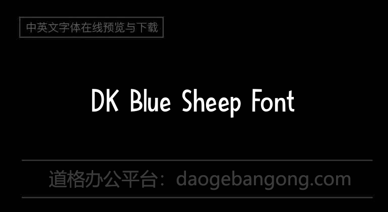 DK Blue Sheep Font