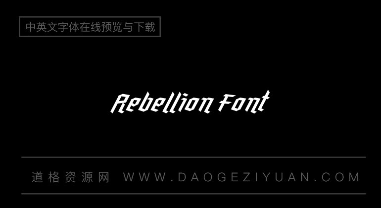 Rebellion Font