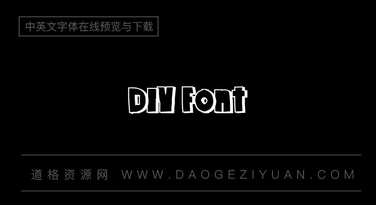 DIY Font