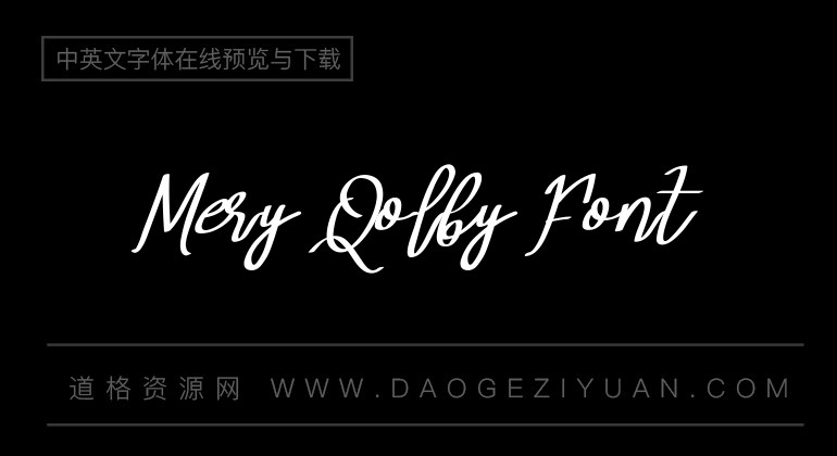 Mery Qolby Font
