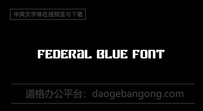 Federal Blue Font