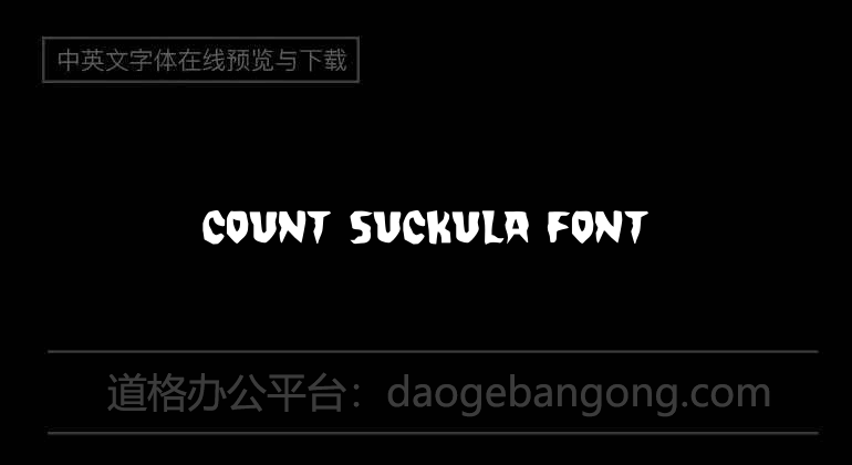 Count Suckula Font