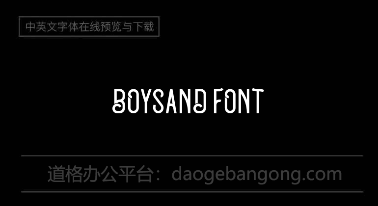 Boysand Font