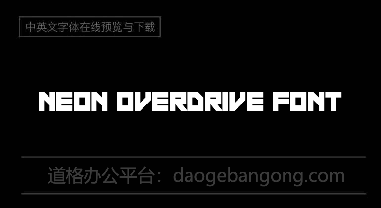 Neon Overdrive Font
