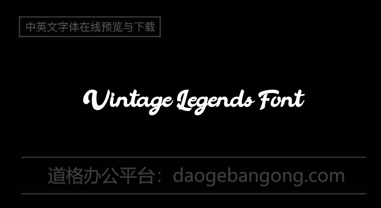 Vintage Legends Font