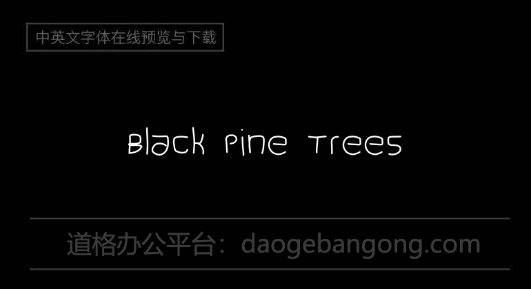 Black Pine Trees