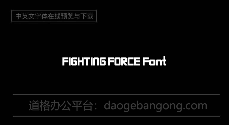 FIGHTING FORCE Font