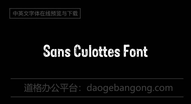 Sans Culottes Font