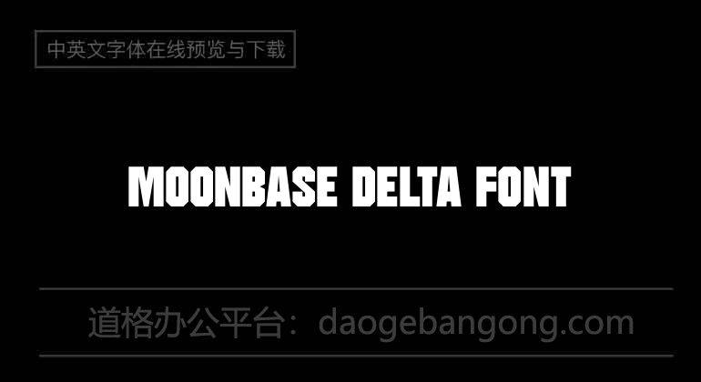 Moonbase Delta Font