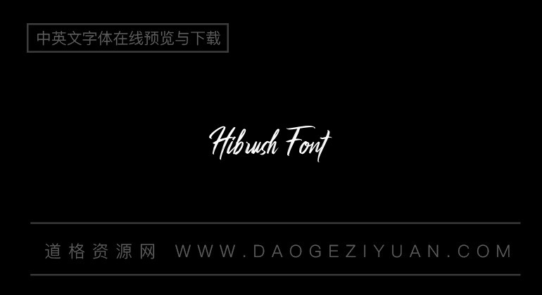 Hibrush Font