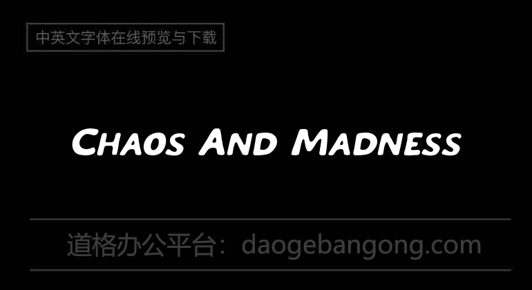 Chaos And Madness