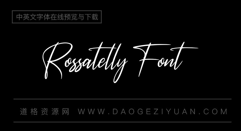 Rossatelly Font