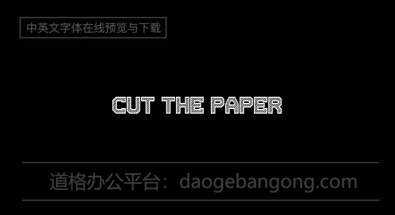 Cut the paper