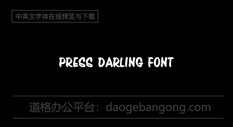 Press Darling Font