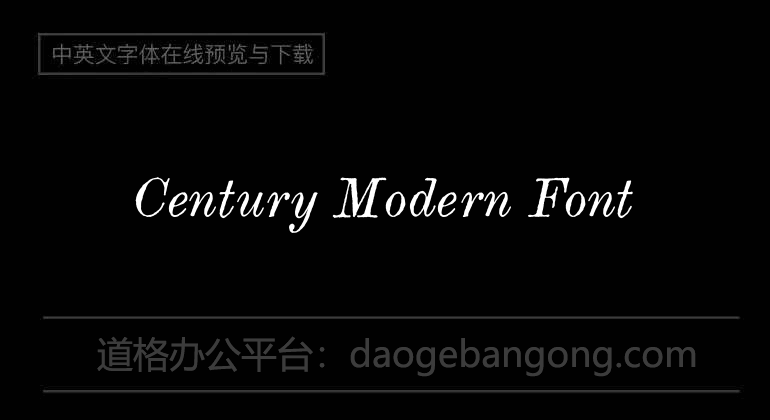 Century Modern Font