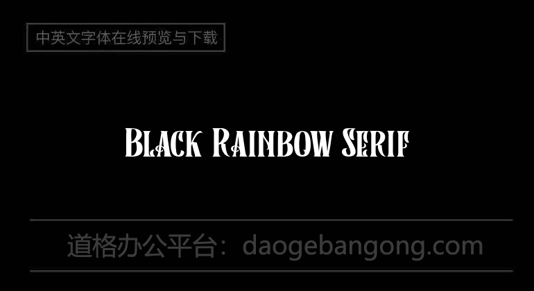 Black Rainbow Serif