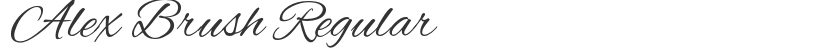 Alex Brush Regular